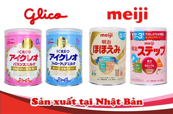 Giúp mẹ so sánh sữa Glico và Meiji Nhật Bản sữa nào tốt hơn?